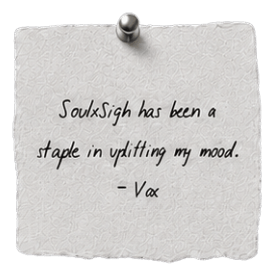 reader note: SoulxSigh has been a staple in uplifting my mood — Vox